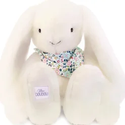 Peluche Lapin Fleurette Blanc (50 cm)|Doudou et Compagnie Sale