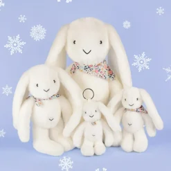 Peluche Lapin Fleurette Blanc (50 cm)|Doudou et Compagnie Sale