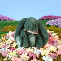 Peluche Lapin Fleurette Eucalyptus (25 cm)|Doudou et Compagnie Sale