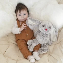 Sale Kaloo Peluche lapin gris prestige Leo (24 cm)