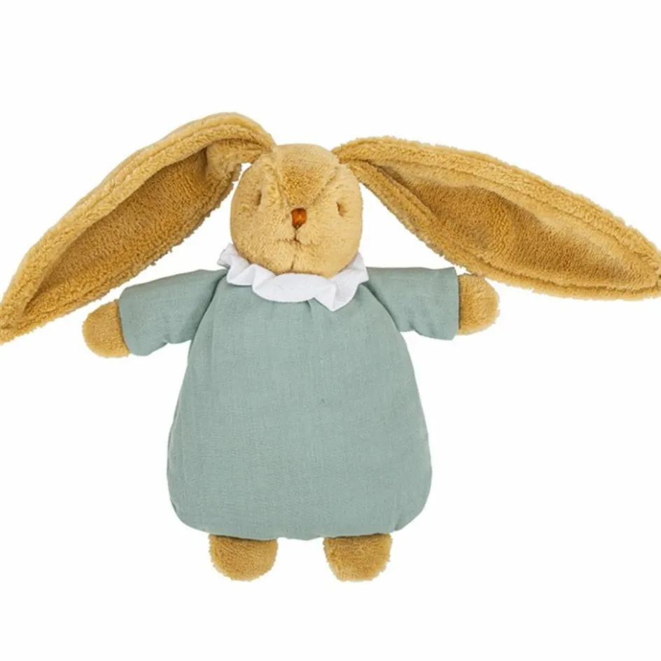Peluche lapin nid d'ange vert céladon (20 cm)|Trousselier Outlet