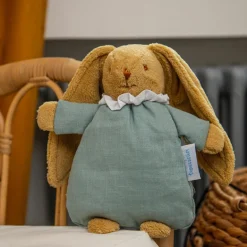 Peluche lapin nid d'ange vert céladon (20 cm)|Trousselier Outlet