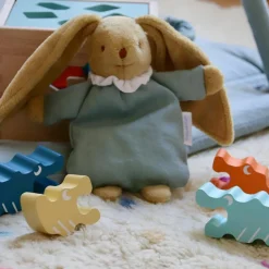 Peluche lapin nid d'ange vert céladon (20 cm)|Trousselier Outlet