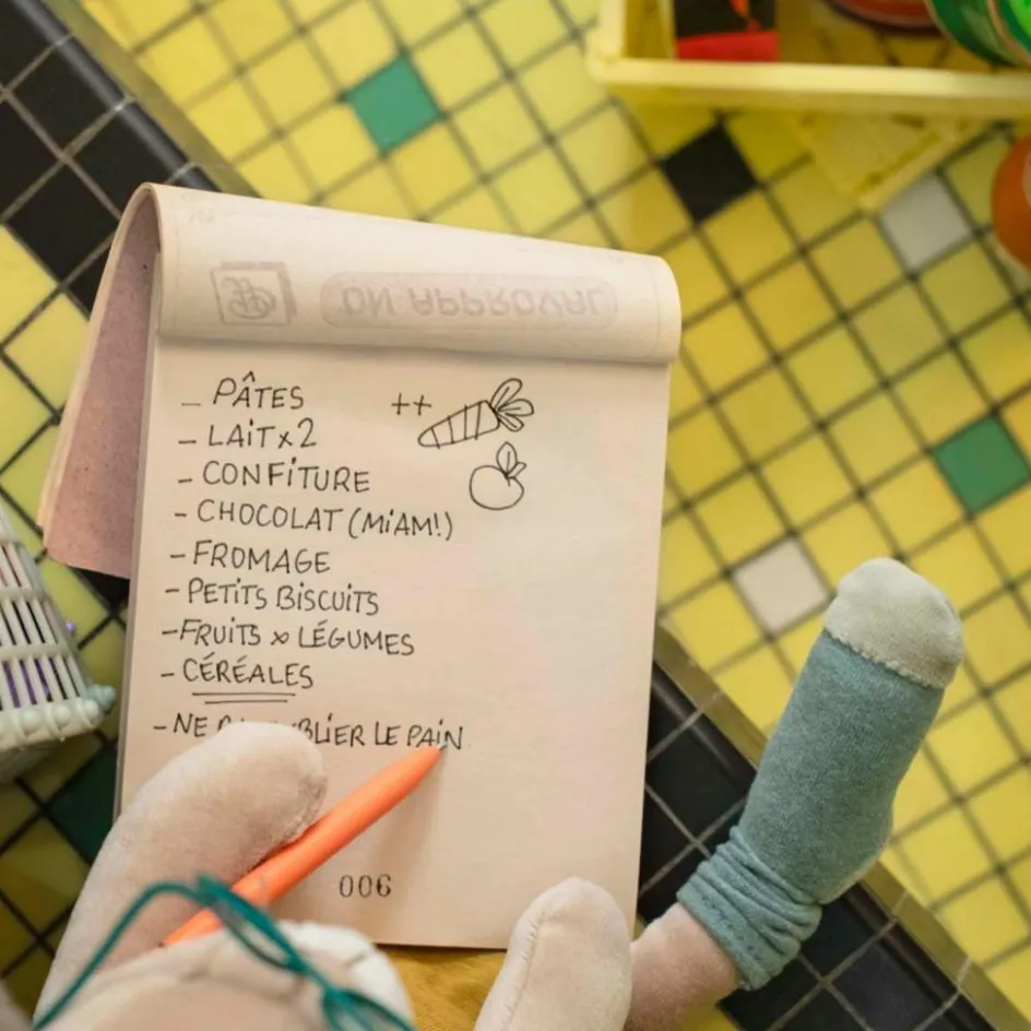 Peluche lapin ocre Trois petits lapins (38 cm)|Moulin Roty New