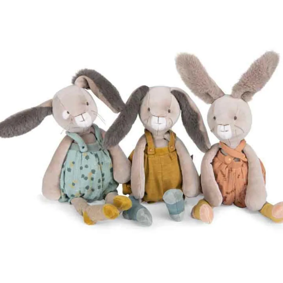 Peluche lapin ocre Trois petits lapins (38 cm)|Moulin Roty New