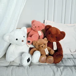 Peluche le Nounours blanc (40 cm)|Histoire d'Ours Online