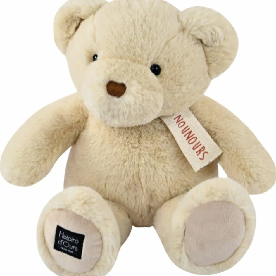 Peluche le Nounours vanille (28 cm)|Histoire d'Ours Online