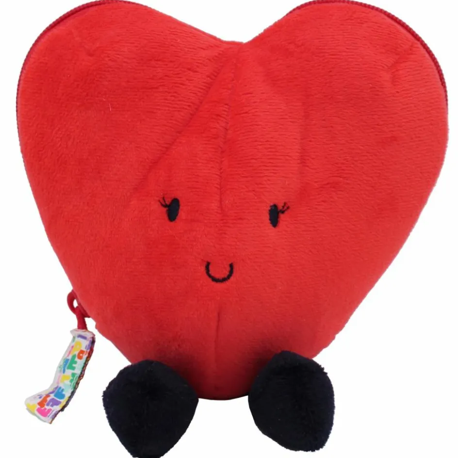 Peluche Les Flipetz Cœur et Fleur Rouge Coquelicot|Les Déglingos Sale