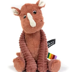 Sale Les Déglingos Peluche Les Ptipotos Grobisou le rhinocéros terracotta (26 cm)