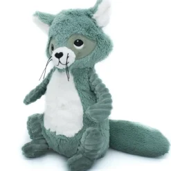 Peluche Les Ptipotos Netoitou le raton laveur vert (26 cm)|Les Déglingos Clearance