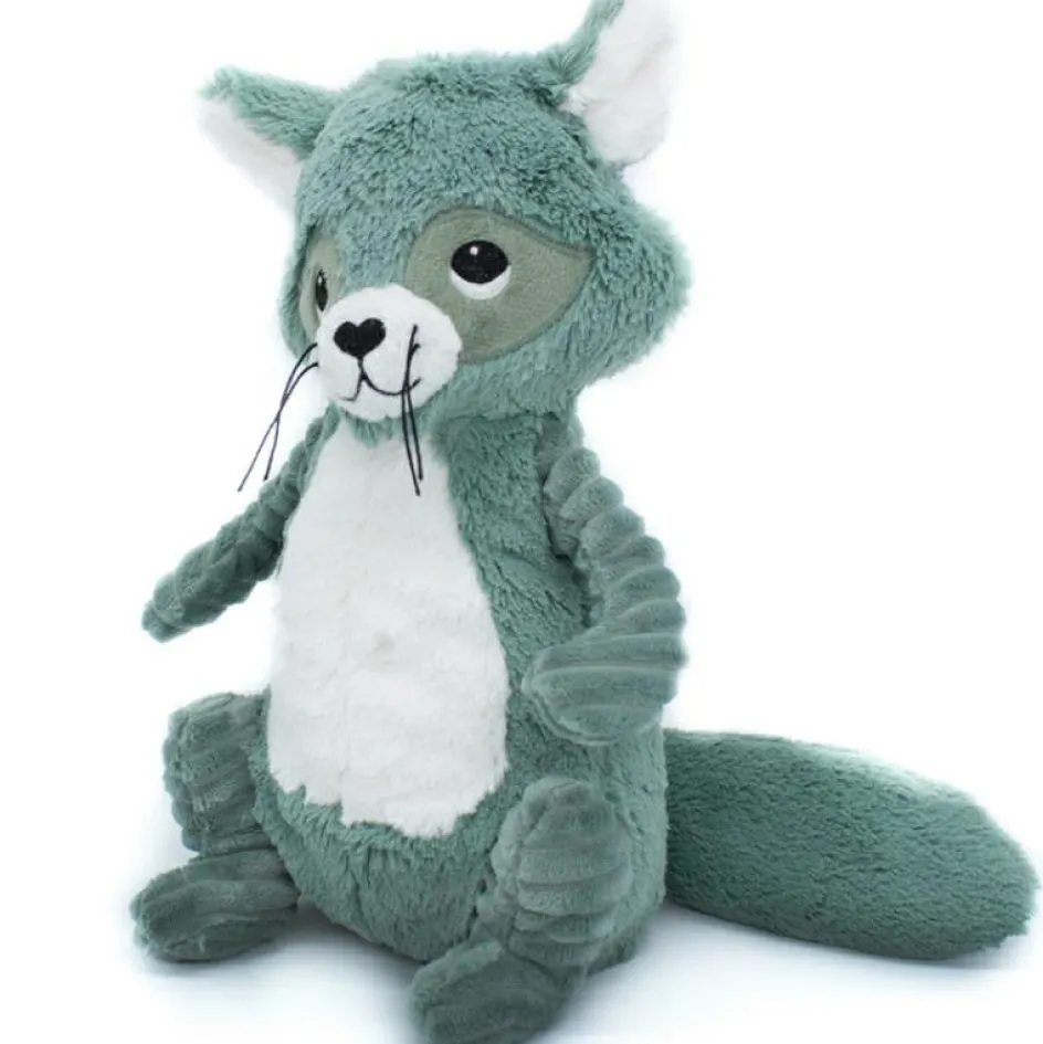 Peluche Les Ptipotos Netoitou le raton laveur vert (26 cm)|Les Déglingos Clearance