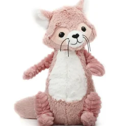 Peluche Les Ptipotos Netoitou le raton laveur rose (26 cm)|Les Déglingos Hot