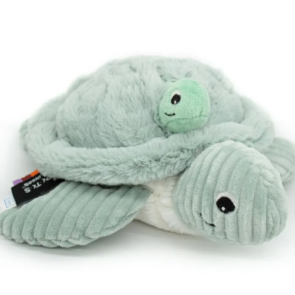 Peluche Les Ptipotos Sauvenou maman et bébé tortue menthe (29 cm)|Les Déglingos Outlet