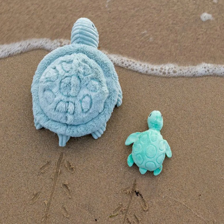 Peluche Les Ptipotos Sauvenou maman et bébé tortue menthe (29 cm)|Les Déglingos Outlet