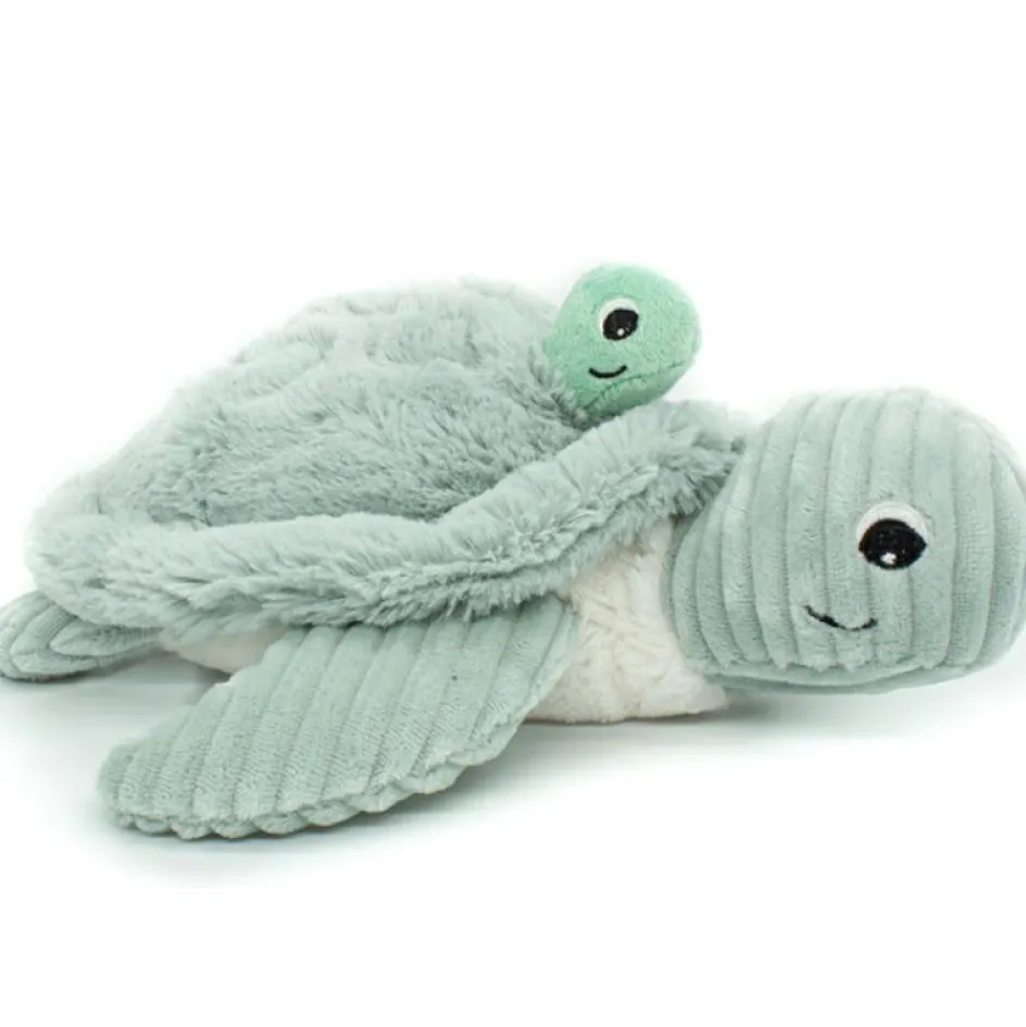 Peluche Les Ptipotos Sauvenou maman et bébé tortue menthe (29 cm)|Les Déglingos Outlet