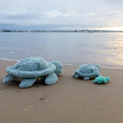 Peluche Les Ptipotos Sauvenou maman et bébé tortue menthe (29 cm)|Les Déglingos Outlet