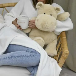 Peluche L'Hippo + plaid écru|Histoire d'Ours Clearance