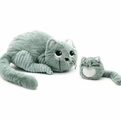 New Les Déglingos Peluche Miaou le chat maman et bébé menthe (32 cm)