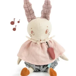 Peluche musicale Lapin Après la pluie (36 cm)|Moulin Roty Clearance