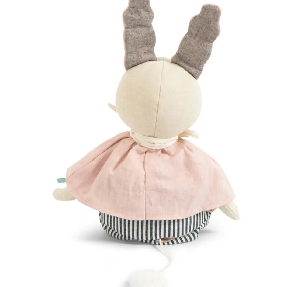 Peluche musicale Lapin Après la pluie (36 cm)|Moulin Roty Clearance