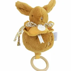 Best Doudou et Compagnie Peluche musicale Lapin Doudou ocre (20 cm)