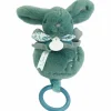 Peluche musicale Lapin Doudou vert sauge (20 cm)|Doudou et Compagnie Outlet