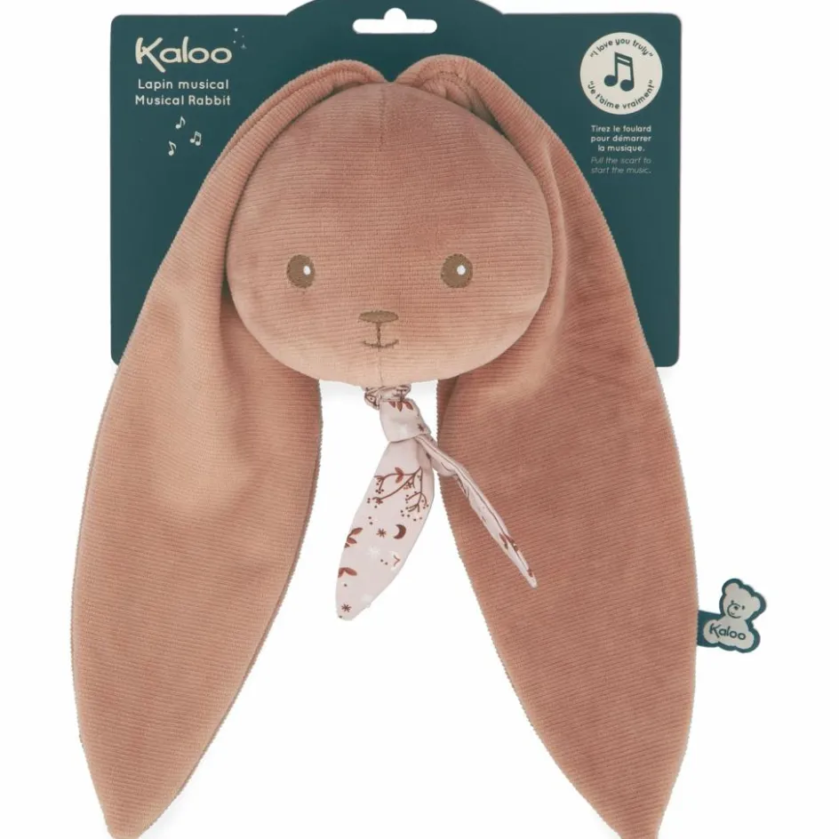 Peluche musicale Lapin terracotta|Kaloo Outlet