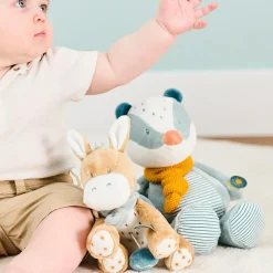 Hot Nattou Peluche musicale Léo l'âne (20 cm)