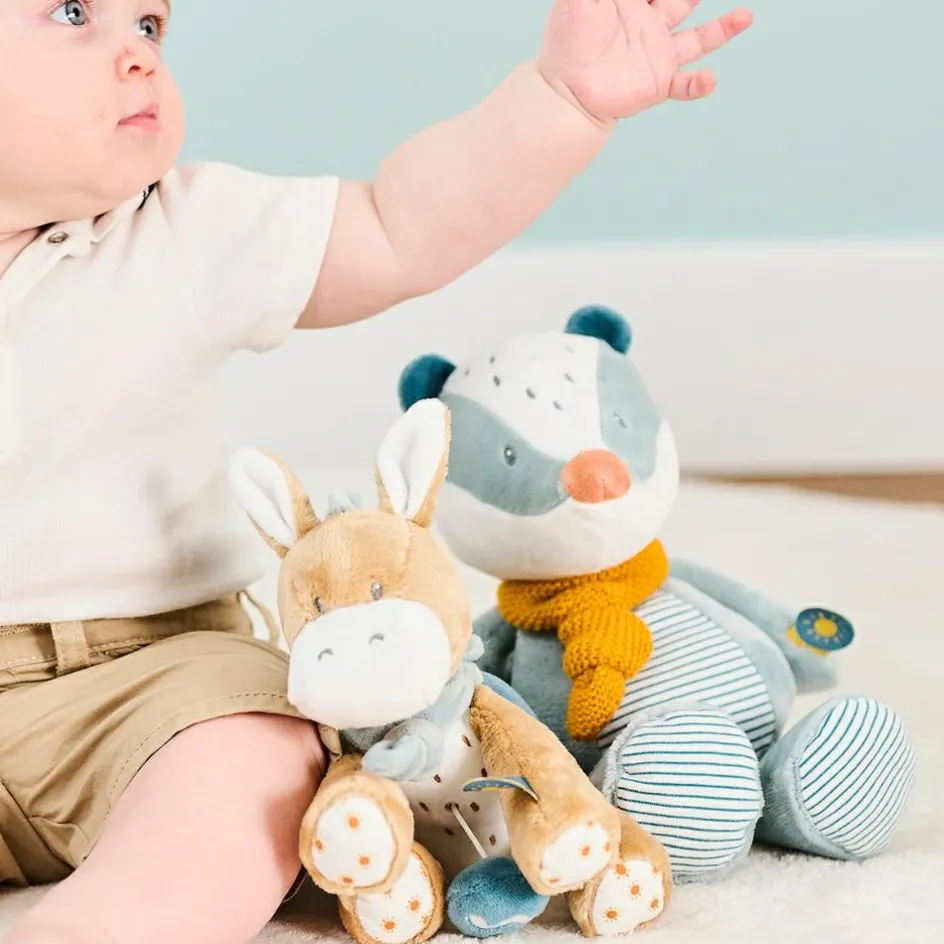 Hot Nattou Peluche musicale Léo l'âne (20 cm)