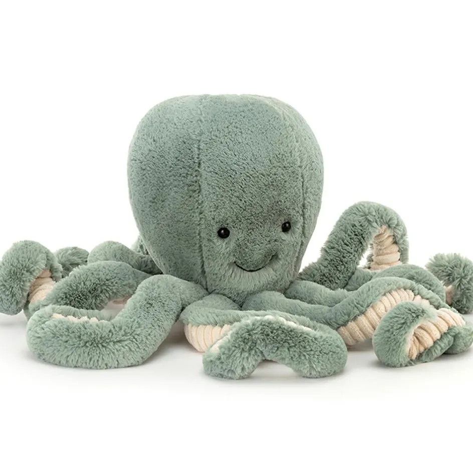 Discount Jellycat Peluche Ocean Cew Odell la pieuvre verte (49 cm)