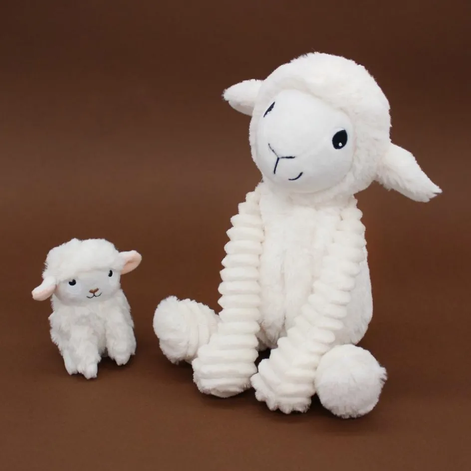 New Les Déglingos Peluche Olou maman et bébé Les Ptipotos Blanc (31 cm)