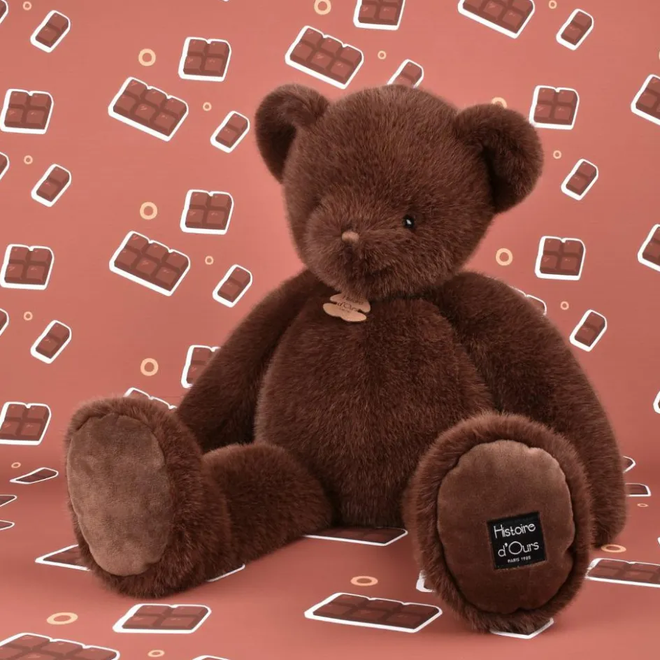 Peluche ours Clémentin Choco Cranberries (60 cm)|Histoire d'Ours New
