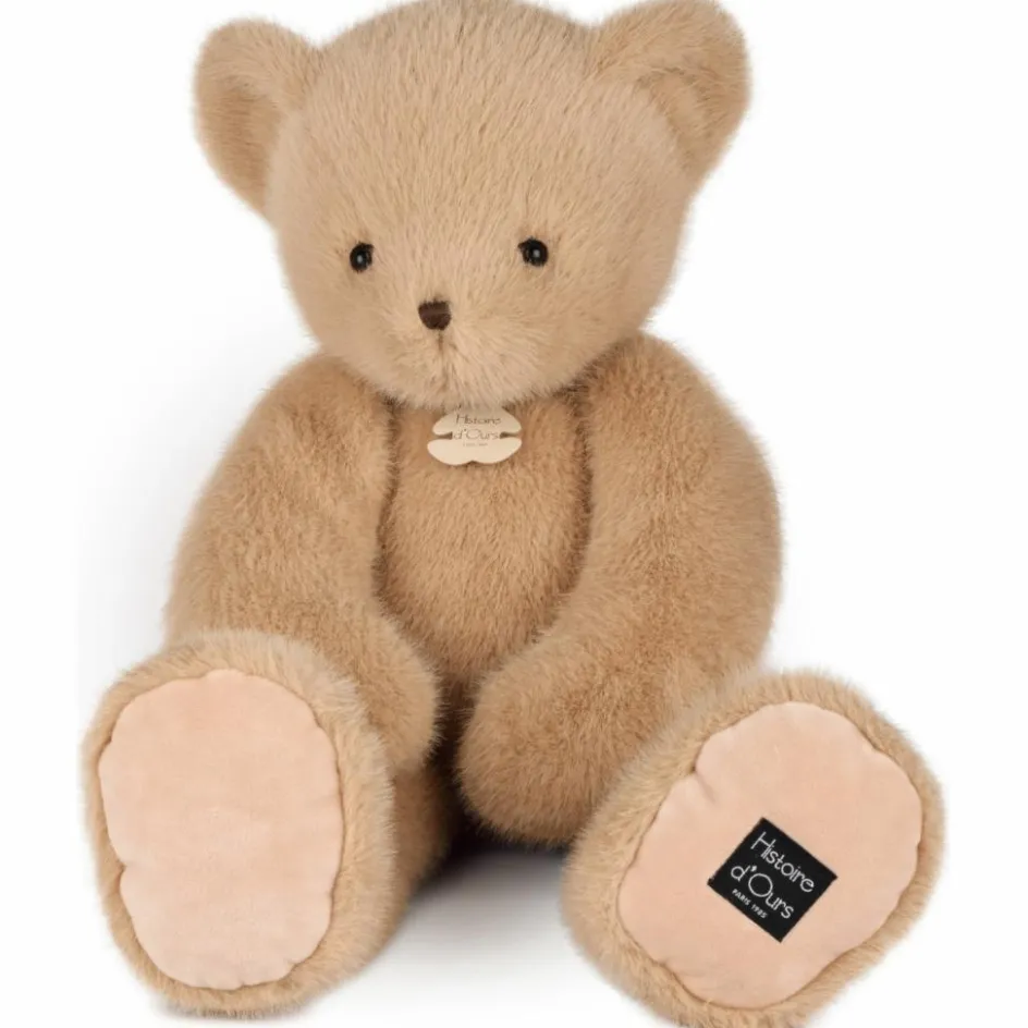 Peluche ours Clémentin Miel Amande (60 cm)|Histoire d'Ours Online