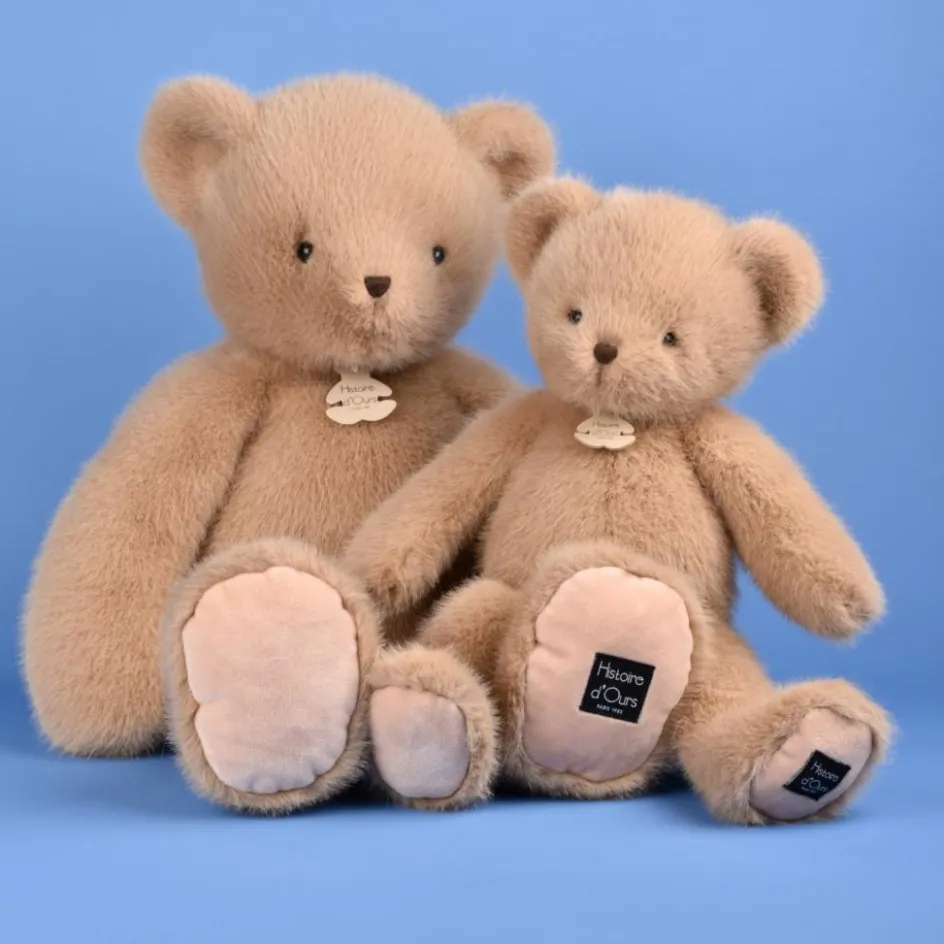 Peluche ours Clémentin Miel Amande (60 cm)|Histoire d'Ours Online