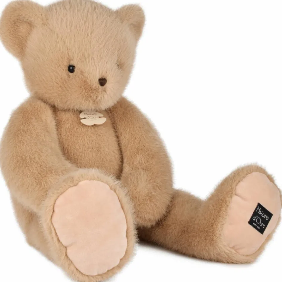 Peluche ours Clémentin Miel Amande (60 cm)|Histoire d'Ours Online