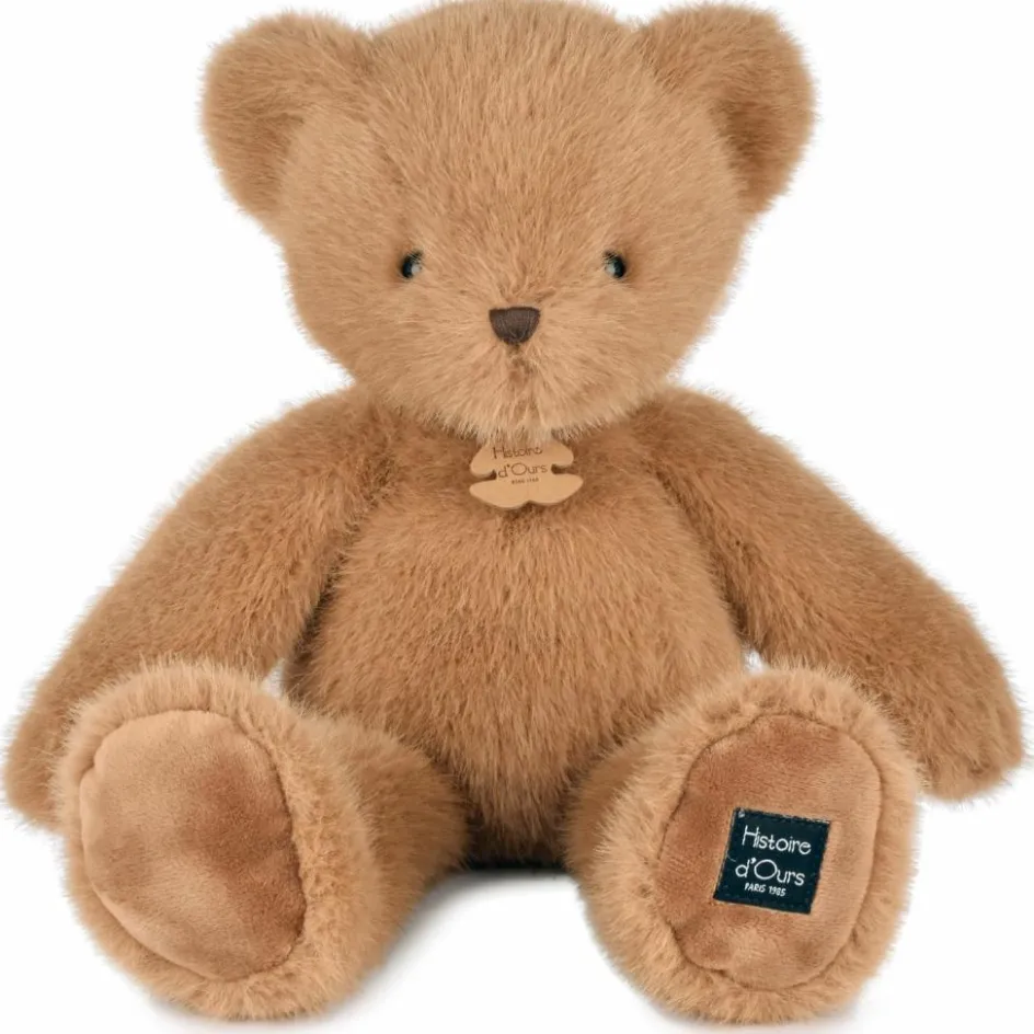 Peluche ours Clémentin Praline Cacahuète (38 cm)|Histoire d'Ours Outlet