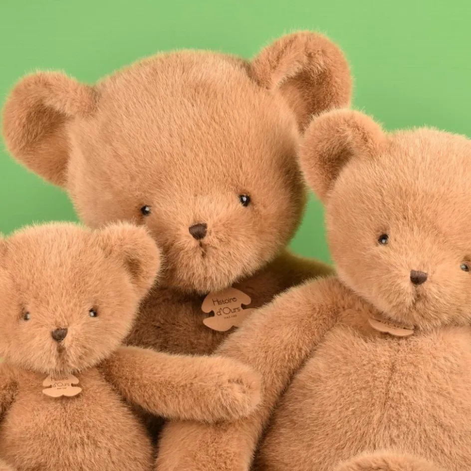 Peluche ours Clémentin Praline Cacahuète (38 cm)|Histoire d'Ours Outlet