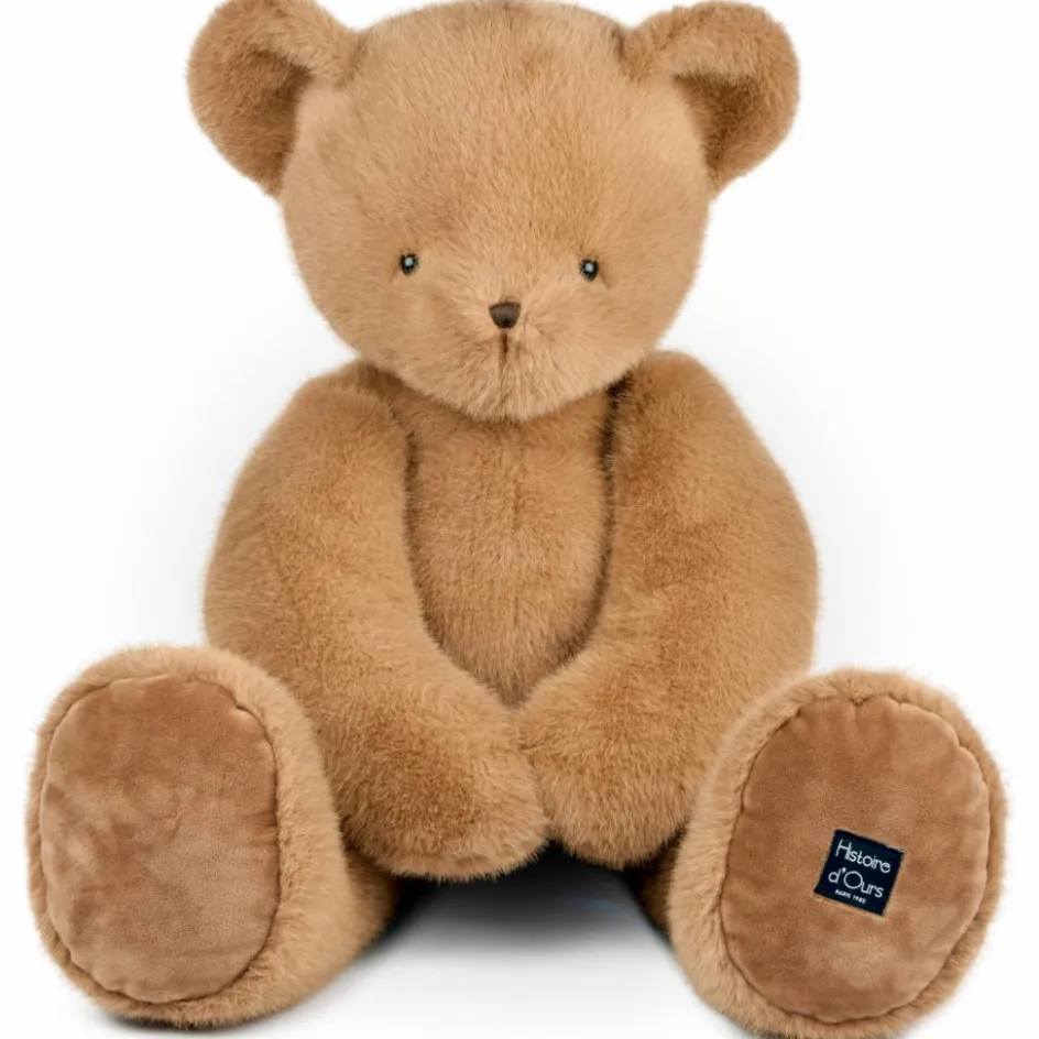 Peluche ours Clémentin Praline Cacahuète (80 cm)|Histoire d'Ours Sale