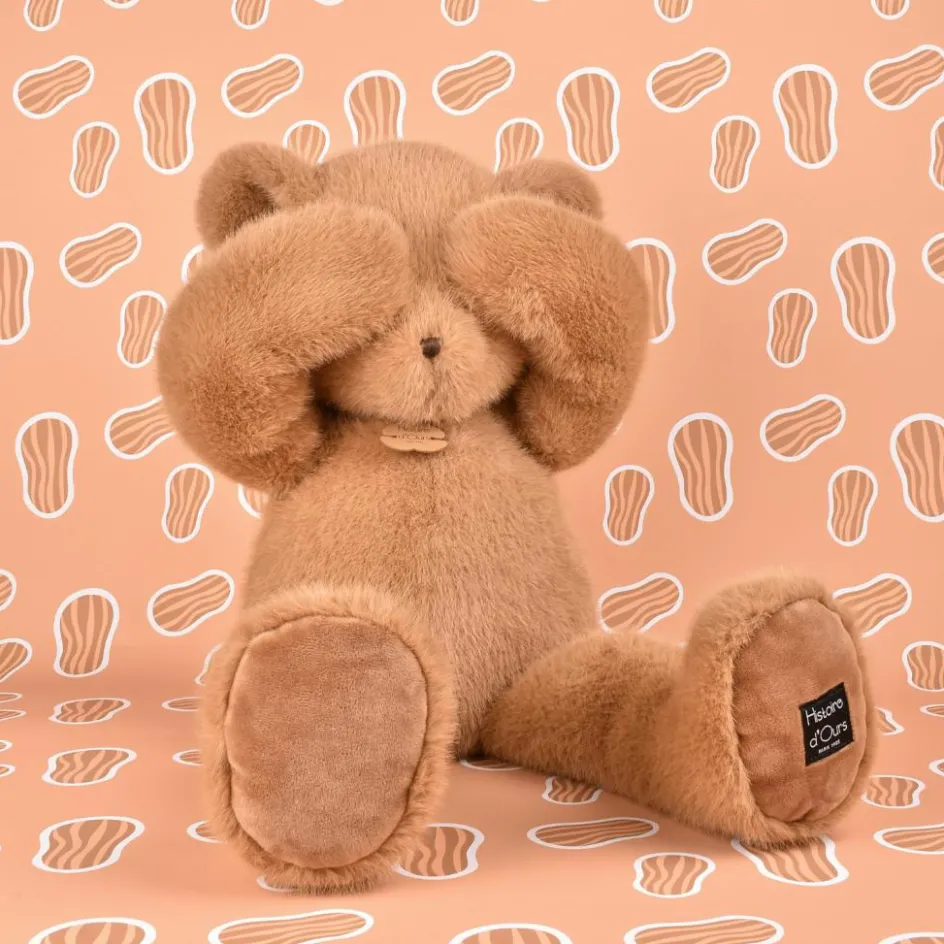 Peluche ours Clémentin Praline Cacahuète (80 cm)|Histoire d'Ours Sale
