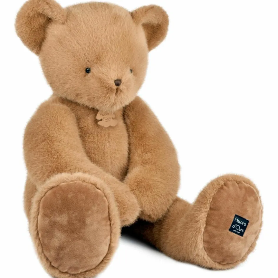 Peluche ours Clémentin Praline Cacahuète (80 cm)|Histoire d'Ours Sale