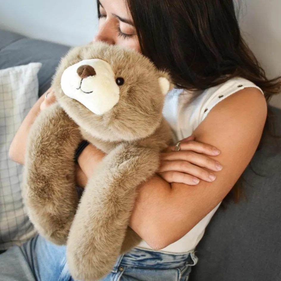 Peluche ours marron lesté PODCOLL (40 cm)|Histoire d'Ours Best