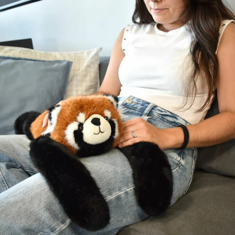 Peluche panda roux lesté PODCOLL (40 cm)|Histoire d'Ours Online