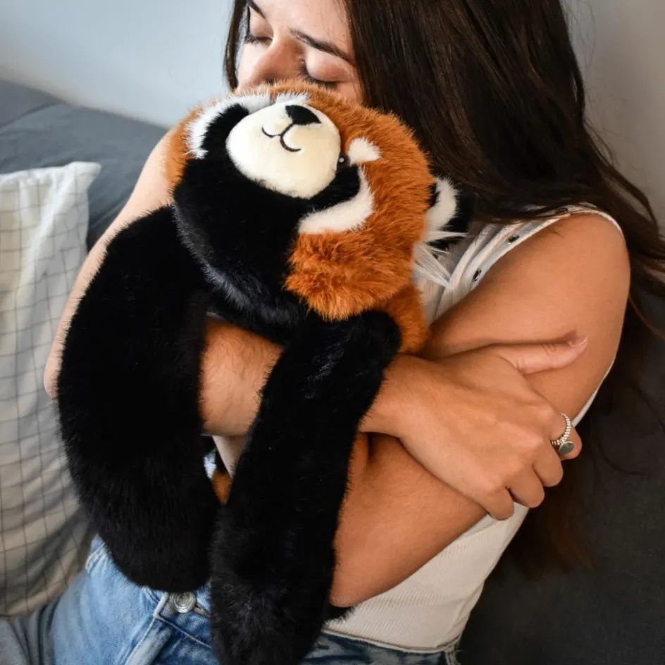 Peluche panda roux lesté PODCOLL (40 cm)|Histoire d'Ours Online