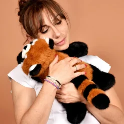 Peluche panda roux lesté PODCOLL (40 cm)|Histoire d'Ours Online