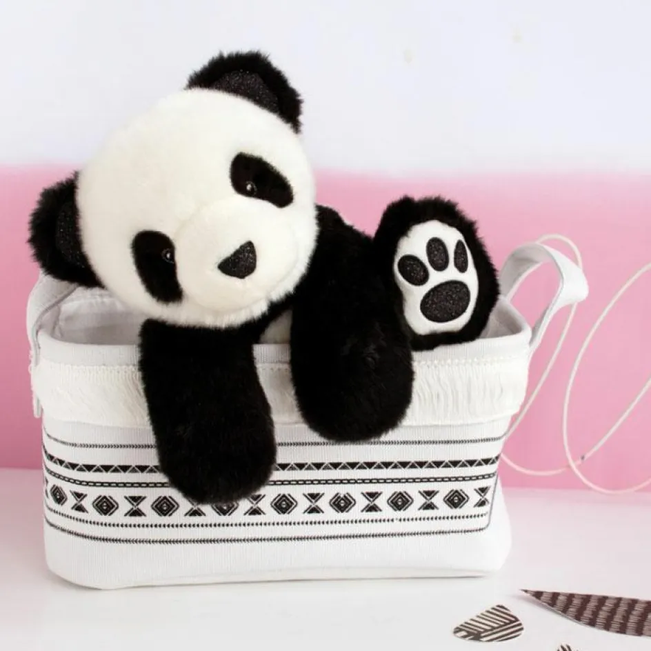 New Histoire d'Ours Peluche panda So Chic noir (25 cm)