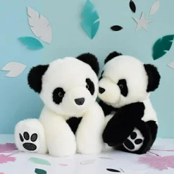 New Histoire d'Ours Peluche panda So Chic noir (25 cm)