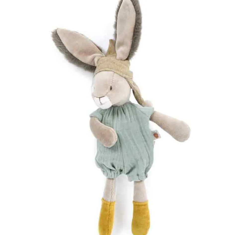 Peluche Petit lapin sauge Trois petits lapins (30 cm)|Moulin Roty New