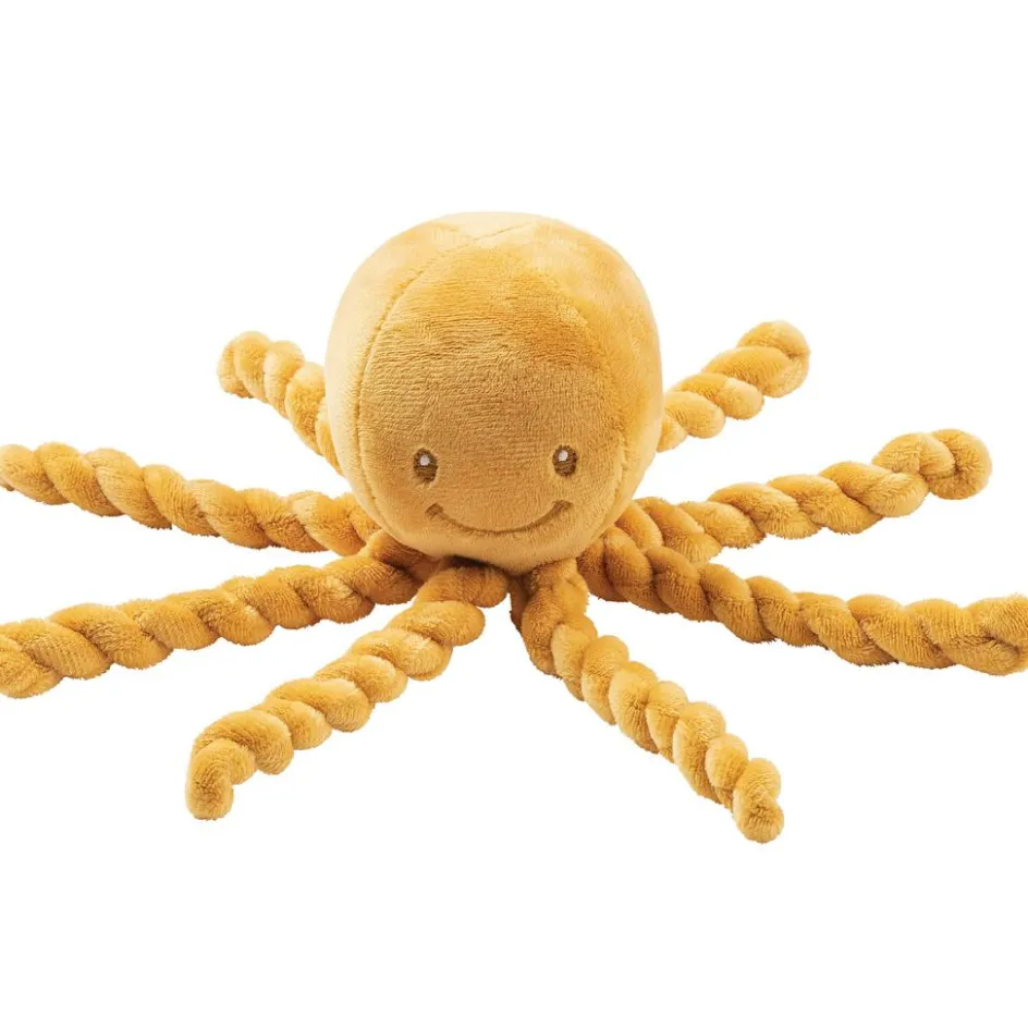 Peluche pieuvre Lapidou ocre (23 cm)|Nattou Sale