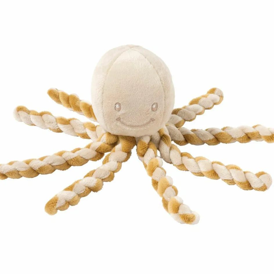Outlet Nattou Peluche pieuvre Lapidou sable-caramel (23 cm)