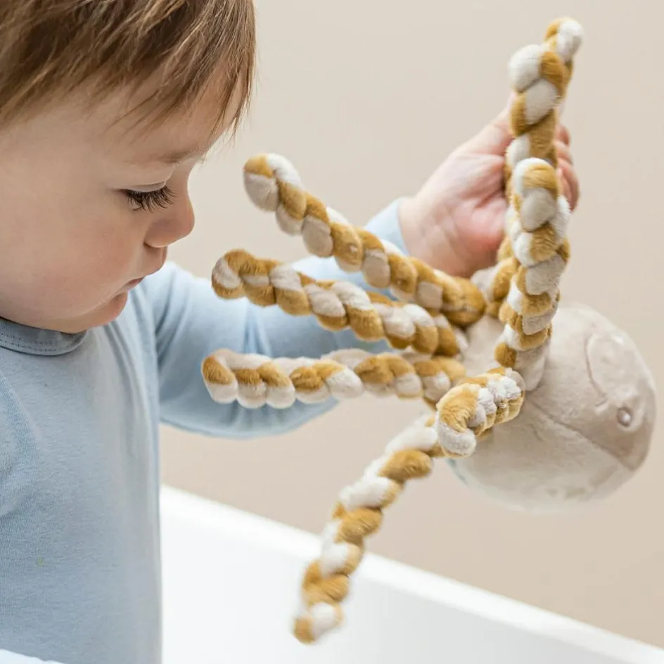 Outlet Nattou Peluche pieuvre Lapidou sable-caramel (23 cm)